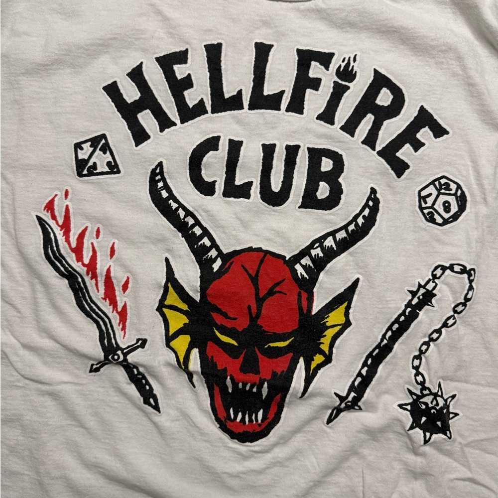 Netflix Stranger Things Hellfire Club T-Shirt - Picture 3 of 4